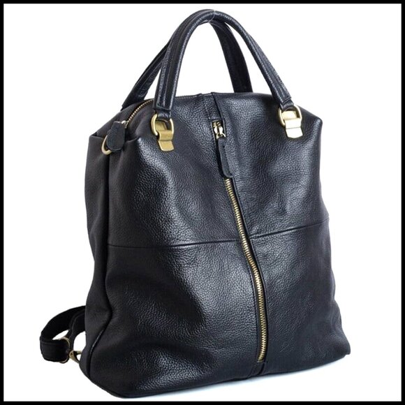 Genuine Leather Backpack Purse for Women, Adjustable Straps, Laptop Compatible main image 6